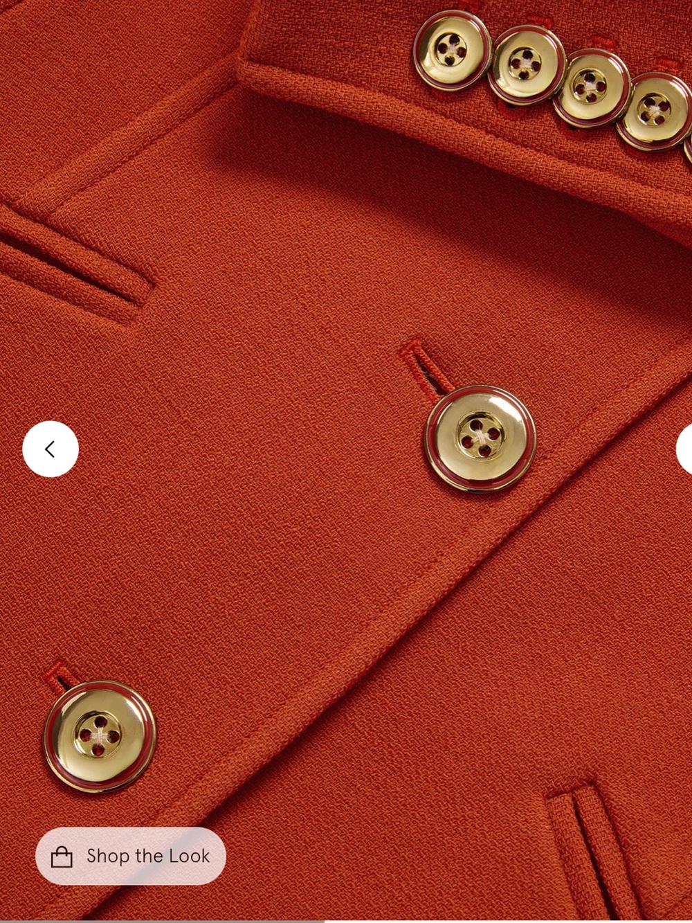 Veronica Beard Jessup Tailored Jacket in Red-Orange - Picture 4 of 5